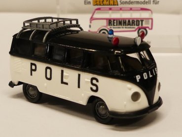 1/87 Brekina # 2032 VW T1 b POLIS Schweden Sondermodell Reinhardt