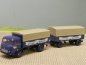 Preview: 1/87 Brekina Magirus Pluto Dachser Spedition Planen-Hängerzug