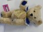 Preview: PS09 PS Bär blue bear ca. 32 cm Mohairplüsch holzwollegestopft