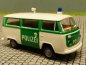 Preview: 1/87 Brekina VW T2 Polizei weiß, Tür,Front,Heck-grün Bus 3308
