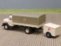 Preview: 1/87 Brekina Magirus 125 DRK mit Anhänger Plane flach