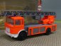 Preview: 1/87 Herpa MAN F8 DLK Feuerwehr tagesleucht rot 818504