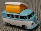 Preview: 1/87 Brekina # 2082 VW T1b Camper pastelltürkis/weiß offen 31592