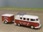 Preview: 1/87 Brekina # 0884 VW T1 b VW Classic 2002 mit Anhänger