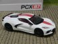 Preview: 1/87 PCX Chevrolet Corvette (C8) Stingray weiß/rot 870673