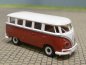 Preview: 1/87 Brekina # 0722 VW T1 Mindersamba hellelfenbein/rot Export USA