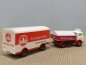 Preview: 1/87 Brekina MB 328 Henninger Bier Zugmaschine + Koffer-Anhänger