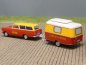 Preview: 1/87 Brekina Opel Rekord P2 Caravan Circus Krone mit Wohnanhänger 20142