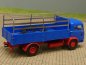Preview: 1/87 Brekina Magirus Pluto blau Pritsche mit Spriegelgestell 83013