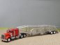 Preview: 1/87 Brekina Kenworth W 900 Autotransport-Sattelzug, rot/silber 86262