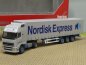 Preview: 1/87 Herpa Volvo GL XL Nordisk Express Gardinenplanen-Sattelzug 150613
