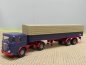 Preview: 1/87 Brekina Büssing LS 11 Blumhardt dunkelblau Planen-Sattelzug