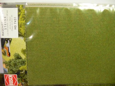 Busch Rasenpflaster Steine Dekorplatte 200x140mm 7431