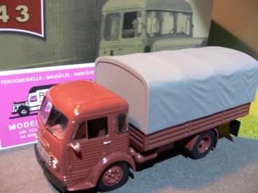 1/43 Ixo Ford Simca Cargo 1956 Pritsche/Planen LKW braun Truck