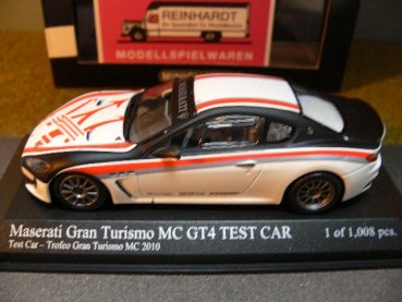 1/43 Minichamps Maserati Gran Turismo MC GT4 TEST CAR Trofeo Granturismo MC 2010