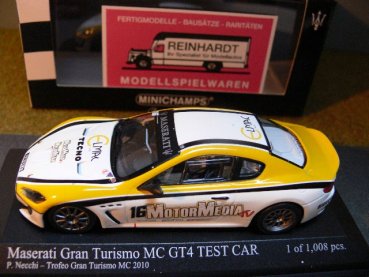 1/43 Minichamps Maserati Gran Turismo MC GT4 P. Necchi Trofeo Granturismo MC 2010