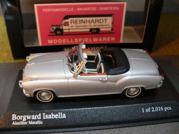 1/43 Minichamps Borgward Isabella Cabrio 1959 silber