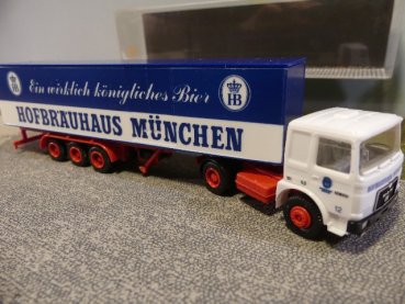 1/87 Herpa Albedo MAN F8 Hofbräuhaus München Koffer SZ #730