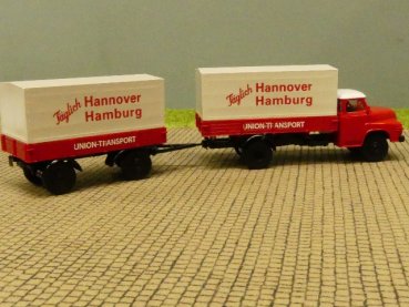1/87 Brekina MAN 520 Union Transport Hängerzug 45029