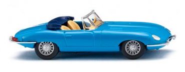 1/87 Wiking Jaguar E-Type Roadster blau 0817 07