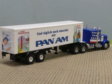 1/87 Brekina Kenworth PanAm, Koffer Sattelzug 86264