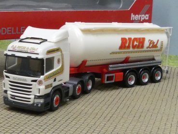 1/87 Herpa Scania R09 RITCH LTD. GB Silo-Sattelzug 302975