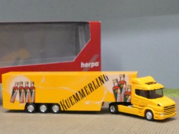1/87 Herpa Scania Hauber 96 Kuemmerling  Jumbo-Koffer-Sattelzug 149532