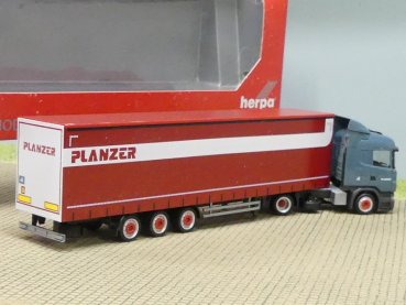 1/87 Herpa Scania R09 PLANZER CH Jumbo-Gardinenplanen-Sattelzug 303521