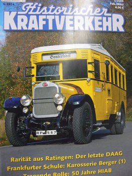 Historischer Kraftverkehr 2009 1 Februar/März