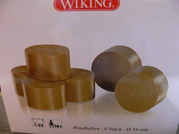1/32 Wiking Rundballen 6 St. Dm 54 mm  0773 93