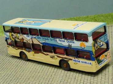 1/87 MAN SD 200 BVG Berlin - Reise Quelle Einfach die Sonne buchen - mit Decals gefertigt
