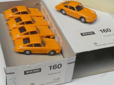 Preview: 1/87 Wiking Händlerpackung Porsche 911 orange 10 Modelle 160