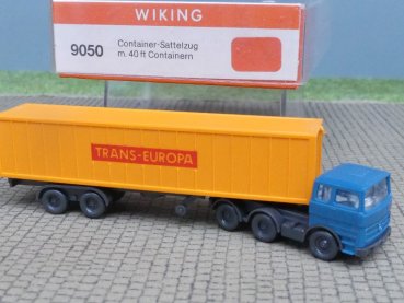 1/160 N Spur Wiking MB NG Trans Europa Container-Sattelzug 9050