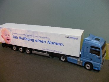 1/50 Conrad MAN TGX XXL D38 Jose Carreras Stiftung Koffer-SZ 76187/03