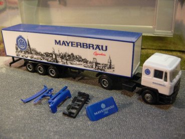1/87 Herpa MAN F90 Mayerbräu Oggersheim Koffer-Sattelzug