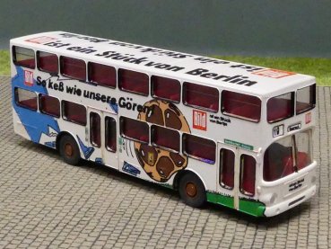 1/87 MAN SD 200 BVG Berlin - Bild So keß wie unsere Gören! - mit Decals gefertigt