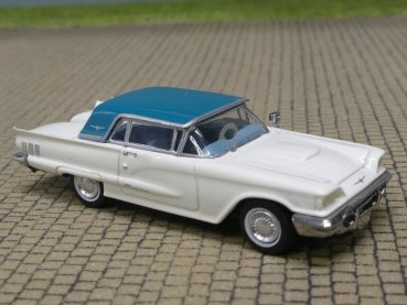1/87 Brekina Ford Thunderbird geschlossen weiss, Dach blau 18200