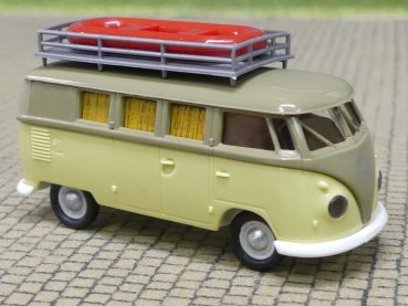1/87 Brekina VW T1b Camper, grau/hellgrün 1960, 31638