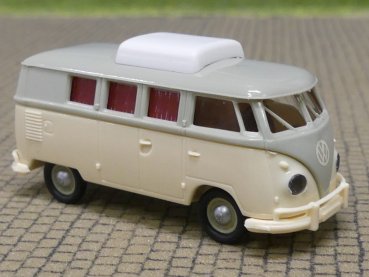 1/87 Brekina VW T1b Camper, grau/hellbeige 1960, 31632