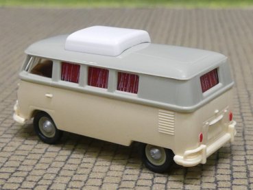 1/87 Brekina VW T1b Camper, grau/hellbeige 1960, 31632