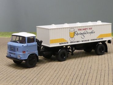 1/87 Brekina W50 Ehringsdorfer Bier Koffer-Sattelzug 71218