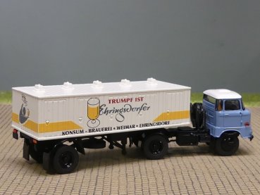1/87 Brekina W50 Ehringsdorfer Bier Koffer-Sattelzug 71218
