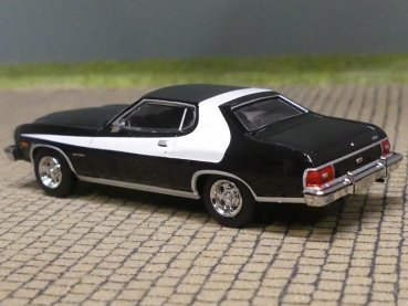 Preview: 1/87 Brekina Ford Gran Torino, schwarz/weiss 1976, 19735
