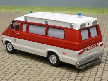 Preview: 1/87 Brekina Dodge B 200 Ambulance Falck, 18302