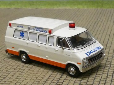 1/87 Brekina Dodge B 200 Ambulance Las Cruce, 18306