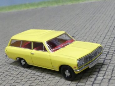 1/87 Brekina Opel Rekord B CarAVan hellgelb, eckige Scheinwerfer-neu 1965, 20475