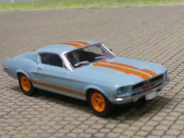 1/87 Brekina Ford Mustang hellblau/orange 1968, 19619
