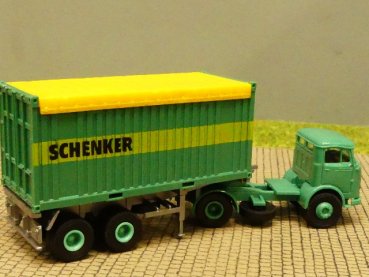 1/87 Brekina MB 338 mit offenem Container der B Belgien 48020 