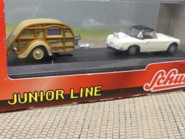 Preview: 1/72 Schuco Junior Line MBG Softtop Wohnanhänger 331 362363