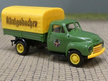 1/87 Brekina Opel Blitz Königsbacher Pritsche/Plane